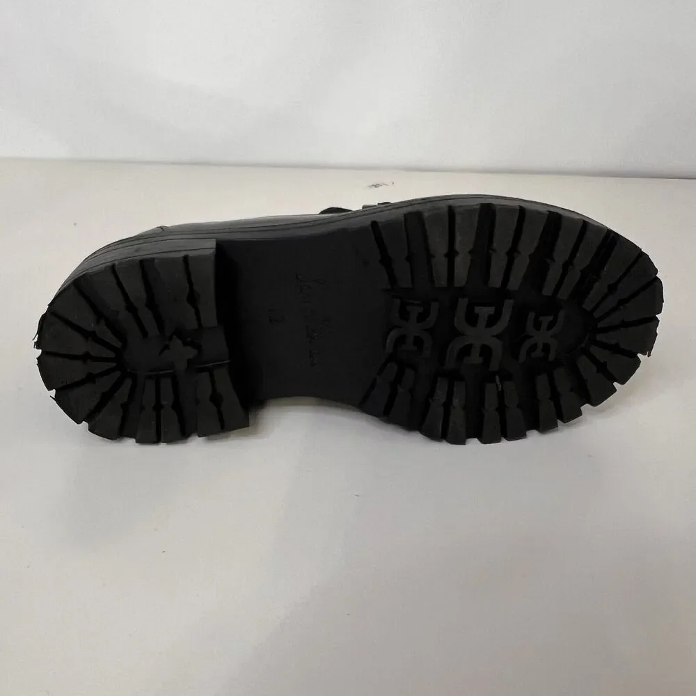 Sam Edelman Teo Girls Black Slip On Platform Loafers Size 12M